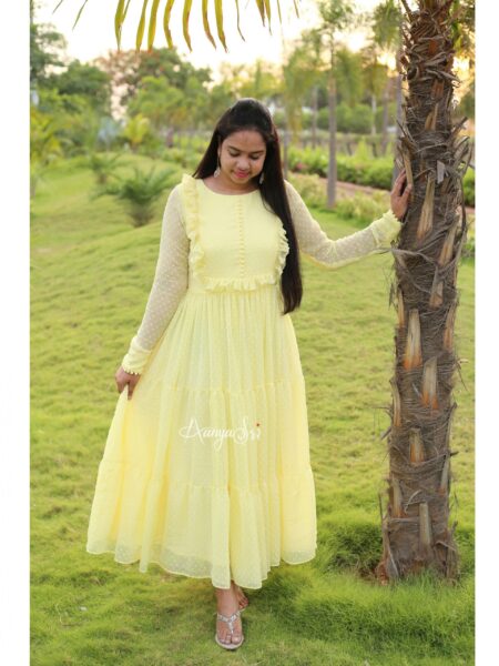 Cotton Party Wear Printed Anarkali Kurti And Palazzo Set at Rs 395/piece in  Delhi