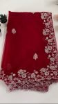 red handworked saree (4)